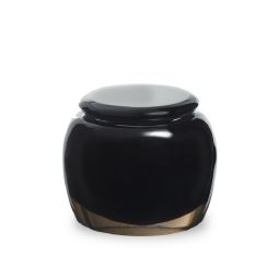Pebble Box With Lid (Black)