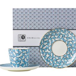 Beauty of the Zodiac: 'Magnolia Rabbit' Cup & Saucer Set