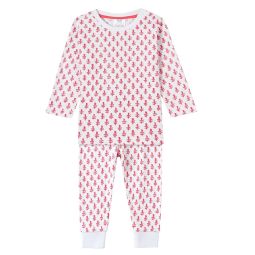 Kids 2-Piece Organic Cotton PJ Set (Pink City)
