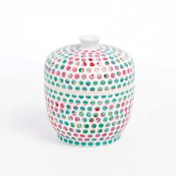 Spotted Nyonya Vessel with Cover