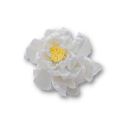 White Peony Ceramic Sculpture