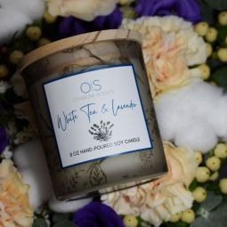 White Tea & Lavender Soy Candle (8 oz)