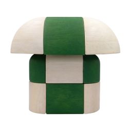 Patched Wide Table Lamp (Forest)